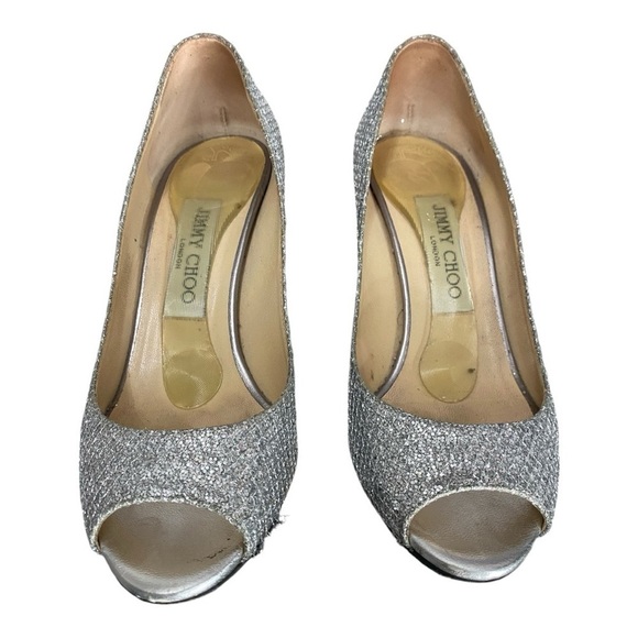 Authentic Jimmy Choo Wedge Metallic - Picture 2 of 5